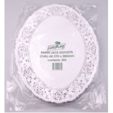 Lace Doyley Oval No4 270x350mm PK 250