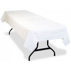 Spun Polyester Table Cloth 180x280cm White EA