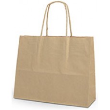 No 11 Petite Carry Bag Natural w Twist Handles PK 50