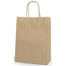 No 10 Petite Carry Bag Natural w Twist Handles PK 50