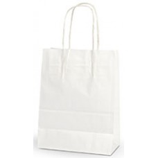 No 6 Petite Carry Bag White w Twist Handles CT 250