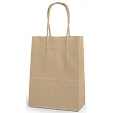 No 6 Petite Carry Bag Natural w Twist Handles PK 50