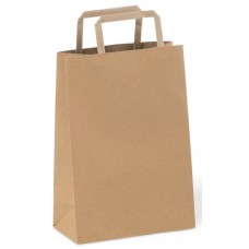 No 40 Natural Recycled Flat Handle Bag PK 50