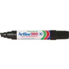 Artline 100 Black Perm. Jumbo Chisel Tip EA