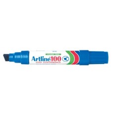 Artline 100 Black Perm. Jumbo Chisel Tip  (PK 6)