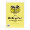 Spirax 412 A4 Writing Pad Ruled Yellow Bond 100Pg (EA)