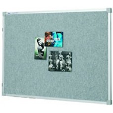 Penrite Fabric Pinboard Silver 900 x 600mm EA