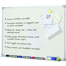 Penrite Porcelian Alum Frame Whiteboard 1800x 1200mm EA