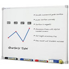 Penrite Premium White Board 1800x1200 Aluminium Frame EA