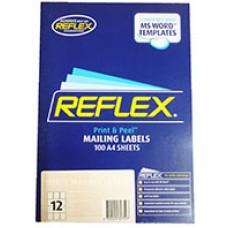 12 Mailing Labels 63.5 x 72mm Print n Peel (PK 100)