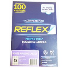 18 Mailing Labels 63.5 x 46.6mm Print n Peel (PK 100)