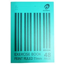 Olympic PP Exercise Book A4 48pg 11mm Ruled EA
