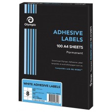 Olympic Adhesive Labels 105 x 74 DL8 PK 100