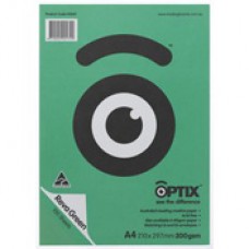 141681 Optix Copy Board 200gsm A4 Reve Green PK 100