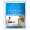 Tri Pillow Nat Cotton Cover Polyester Fill w Microfibre Case CT 10