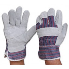 Candy Stripe Gloves Gen Purpose Leather Calico PK 12