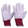 Cotton Drill Glove Ladies with Red Knitted Wrist PR