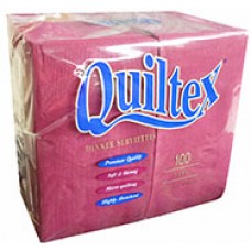 Quiltex Dinner Napkin 2ply Burgundy GT Fold CT 900