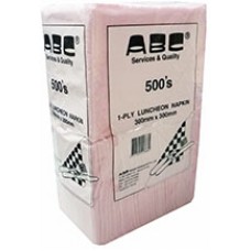 Premium Luncheon Napkin 1 Ply Pink PK 500