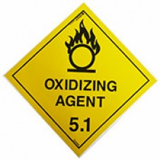 Oxidizing Agent 5.1 Sticker 15 x 15cm EA