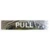 Push Pull Sticker White on Black 200x45mm SS EA