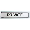 Private Sign 200x45mm SS Vinyl EA