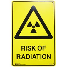 Risk of Radiation Sign 300x450 Poly EA
