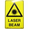 Warning Laser Beam Sign 300x450 Poly EA