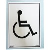 Disabled Toilet Sign 125x90mm SS Vinyl EA