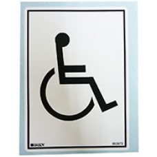 Disabled Toilet Sign 125x90mm SS Vinyl EA
