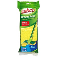Sabco Breeze Squeeze Mop Sponge Refill 2 Post EA