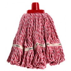 Premium Grade Microfibre Round Mop Red 350g EA