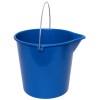 10L Round Bucket with Metal Handle Blue EA