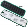 UltraClean Microfibre Anitbacterial Flat Mop Pad Green PK 10