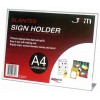 31407 Deflecto A4 Landscape Sign Holder Clear EA