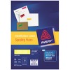 Avery High Visability Shipping Labels Fluro Yellow 99.1 x 38.1 14per sheet PK 25