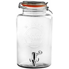 Kilner Round Clip Top Drink Dispenser w Tap 8Ltr EA