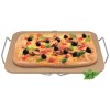 Avanti Rectangular Pizza Stone w Rack 30x38cm EA