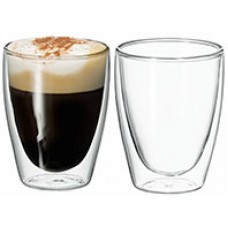 Avanti Twin Glass Wall Caffe 250ml PK 2