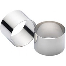 KC Cooking Rings (Set of 2) 9x6cm Stainless Steel EA