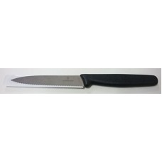 Victorinox Paring Knife 10cm Pointed Wavy Nylon Black EA