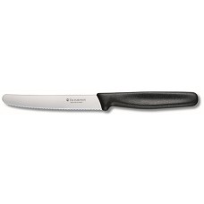 Victorinox Steak n Tomato Knife 11cm Round Tip Nylon Black EA