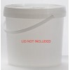 5L Pail Base Plastic White EA