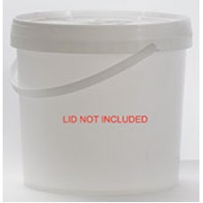 5L Pail Base Plastic White EA