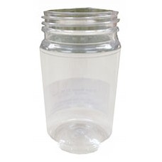 Round Jar 375ml 63mm T/E Clear EA