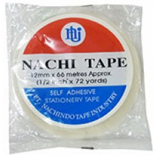 Nachi Sticky Tape 12mm x 66m  Pk 12 (PK 12)