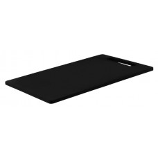 Chef Inox Cutting Board Black 300x450x12mm With Handle EA