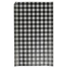 Greaseproof Paper Gingham Black 190x310mm PK 200