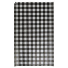 Greaseproof Paper Gingham Black 190x310mm PK 200