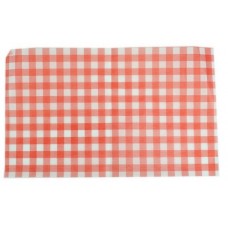 Greaseproof Paper Gingham Red 190x310mm PK 200